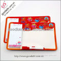 Elephant design promotional gift magnetic note pad with mark pen/writing board